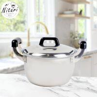 หม้อต้ม หม้อซุป หม้อ2หู หม้ออลูมิเนียม หม้อแกง stainless pot ใช้กับเตาแก๊ส เตาถ่านได้ สำหรับใส่อาหาร ประกอบอาหารทุกเมนู Nitari