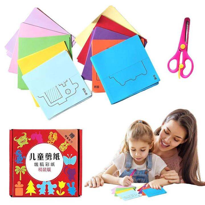 kids-paper-cutting-book-preschool-toddlers-cutting-practice-activity-book-scissor-cutting-workbook-for-gluing-counting-and-more-delightful