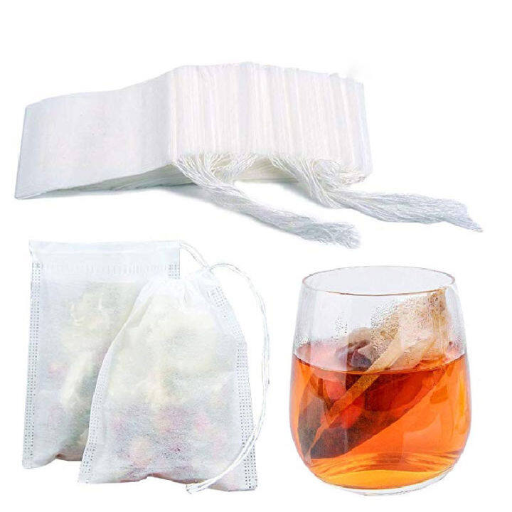 100pcs Tea Bags Disposable Filter Bags For Tea Infuser With String