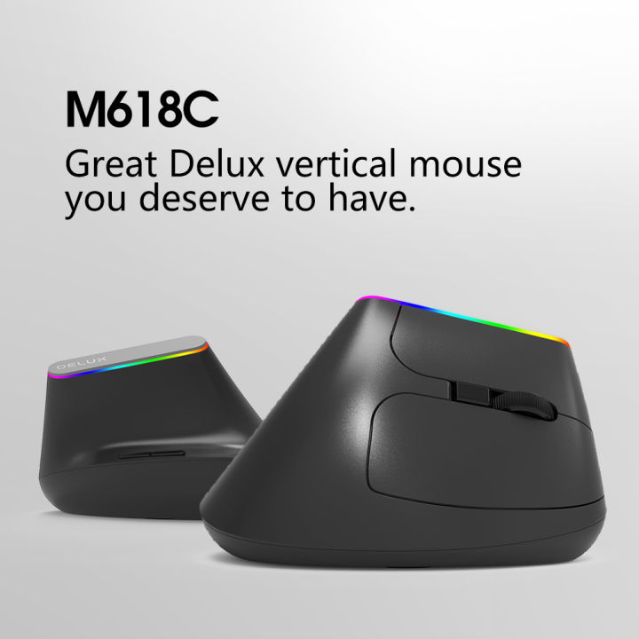 delux-m618c-wireless-mouse-ergonomic-vertical-6-buttons-gaming-mouse-rgb-1600-dpi-optical-mice-with-for-pc-laptop