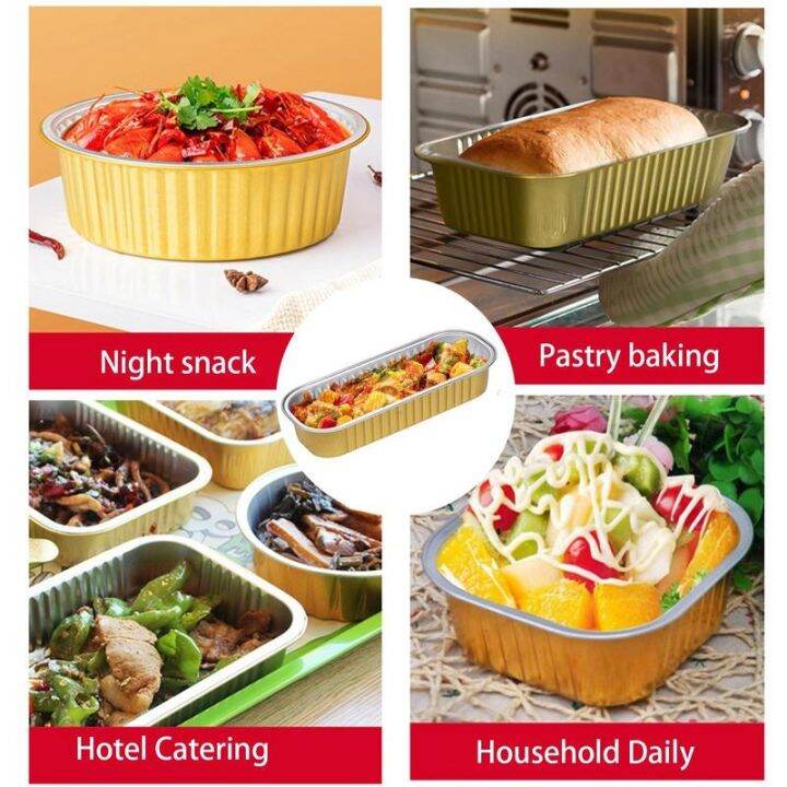 mini-baking-pan-rectangular-cake-bread-loaf-pan-20pcs-aluminum-foil-tins-with-lids-non-stick-baking-tray-for-brownie-cheese-cake