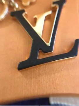 LV Dog keychain louis vuitton korea style chekered leather chain acessories  with ring bag charm
