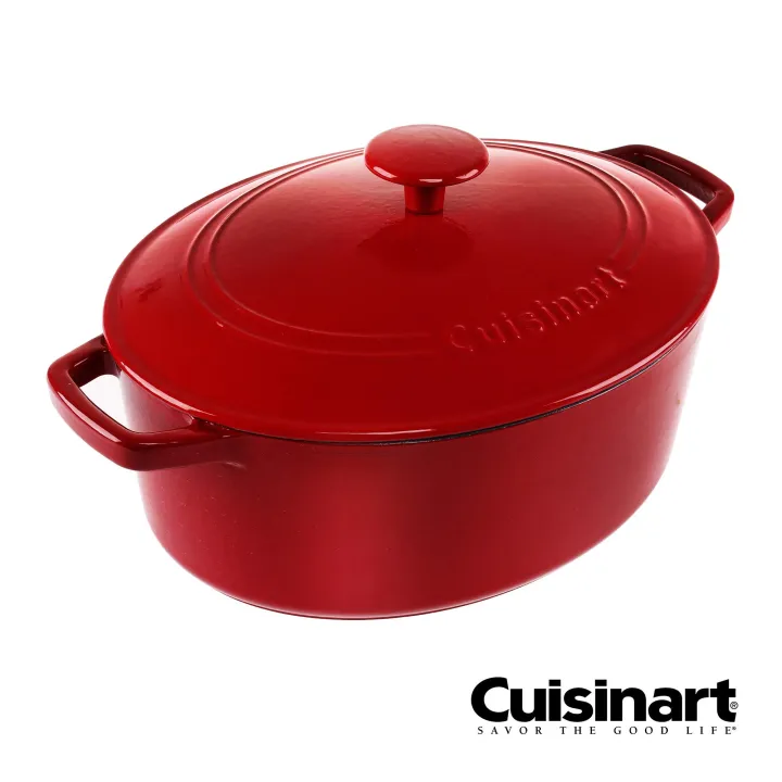 Cuisinart Ci755 30cr Chef S Classic Enameled Cast Iron 5 5qt Oval Covered Casserole Lazada Ph