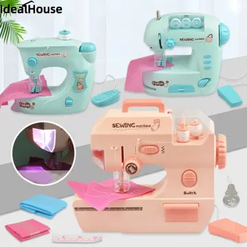 Children Sewing Machine Small Electric Kids Sewing Machine Home Toys Set 