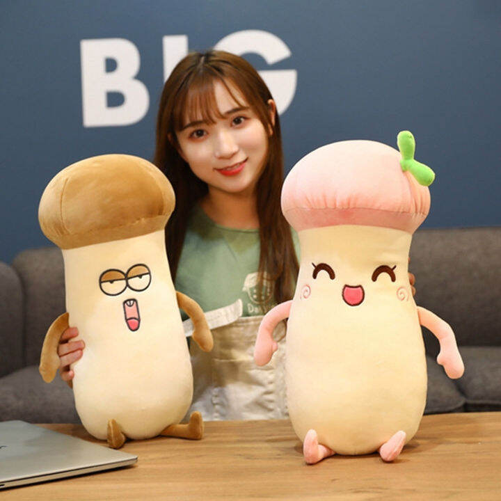 ตุ๊กตาหนานุ่มปักลายดอกไม้สำหรับตกแต่งหอพัก-boneka-mainan-รูปเห็ดตัวการ์ตูนตัวการ์ตูนแบบเด้งได้อย่างรวดเร็วทำจากผ้าฝ้าย-pp