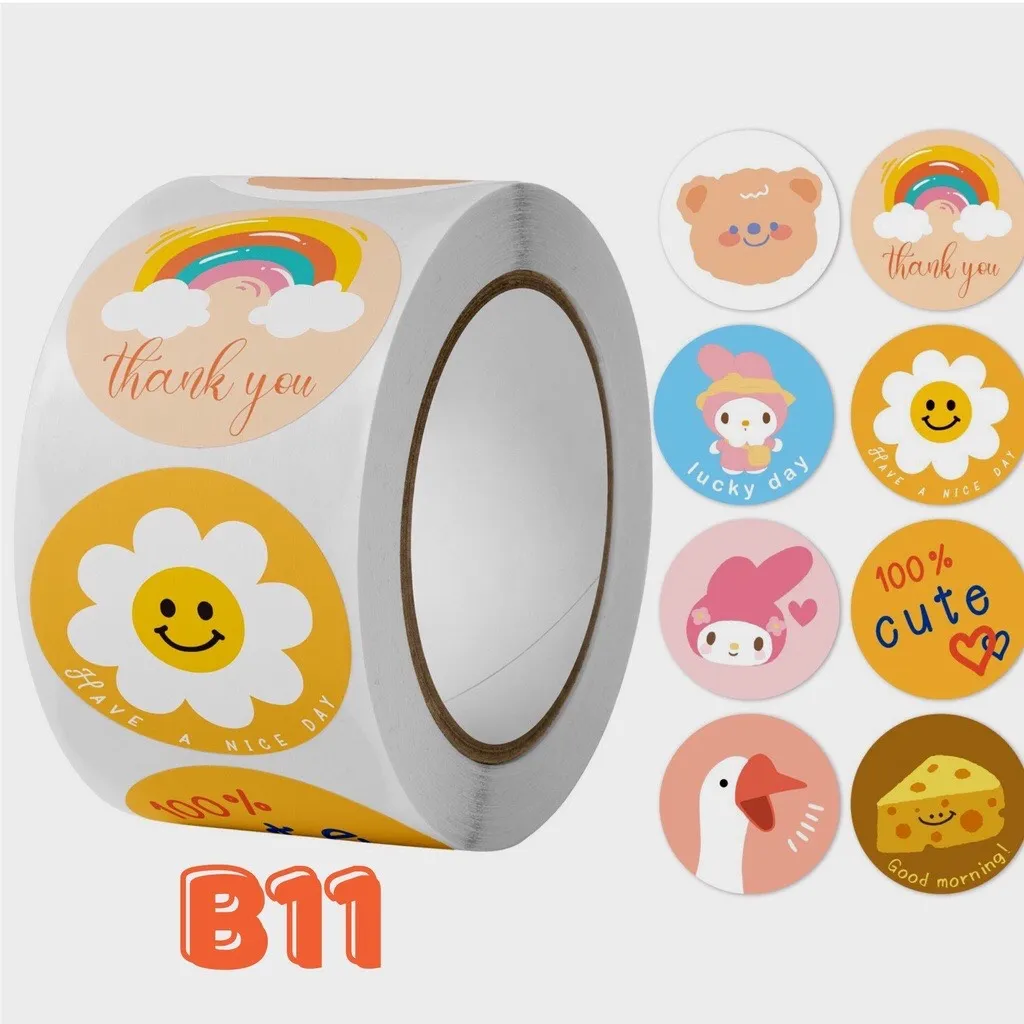 SET CHIẾT 50 STICKER THANK YOU CẢM ƠN - STICKER NIÊM PHONG GÓI ...