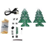Diy 3D Christmas Tree Kit Christmas Gifts Flash Colorful Led Lights Music Play