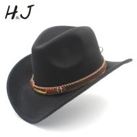 Cappello Da Cowboy Occidentale In Lana Da Uomo Per Donna Gentman Inverno Autunno Jazz Cowgirl Cloche Sombrero Caps 2ไซส์ใหญ่