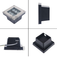 LED Outdoor Floor Light Underground Lights 1W 3W 4W 5W 6W Waterproof IP67 Square Led Buried Lamps Garden Light AC85-265V DC12V