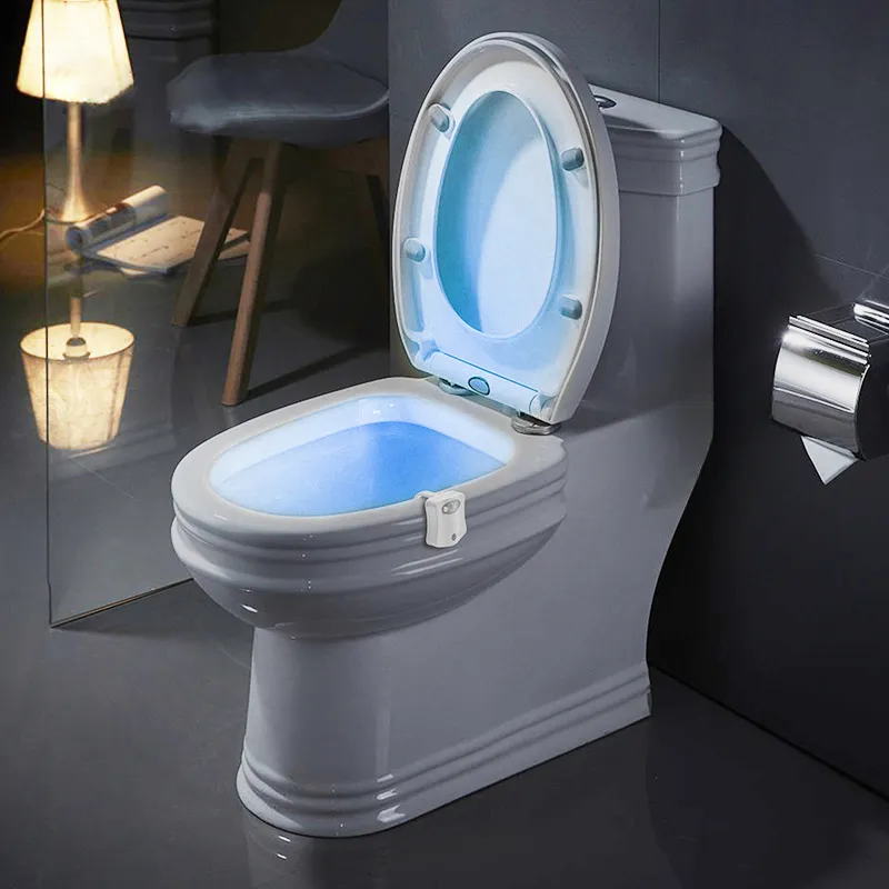 16color Smart PIR Motion Sensor Toilet Seat Night Light Waterproof  Backlight For Toilet Bowl LED Luminaria Lamp WC Toilet Light