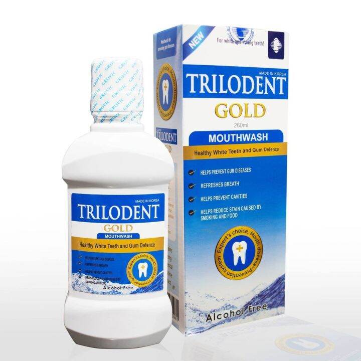 mouthwash Trilodent Gold Mouthwash 260ml Lazada PH
