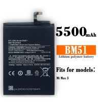 แบตเตอรี่100% mAh BM51 5500mAh ชาร์จได้สำหรับ Xiaomi Mi MAX 3 Max3คุณภาพสูงอะไหล่โทรศัพท์มือถือ + เครื่องมือ