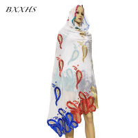 2021 Ramadan African Dubai Chiffon Pashmina Hijab Muslim Fashion Emroider Ring Diamond Shawl Wrap Islam Scarf Headband for Lady