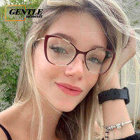 (GENTLE MOSCOT) แว่นตาตาแมวบุคลิกภาพย้อนยุคเทรนด์ตะวันตกแฟชั่นแว่นตาป้องกันแสงสีฟ้า