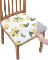 Summer Style Lemon Fruit Elasticity Chair Cover Office Computer Seat Protector Case Home Kitchen Dining Room Chair Slipcovers