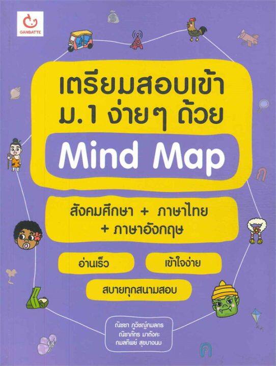 หนังสือ-เตรียมสอบเข้า-ม-1-ง่ายๆ-ด้วย-mind-map