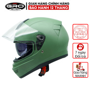Mũ Bảo Hiểm Fullface GRO Helmet có kính chính hãng, thiết kế 2 kính