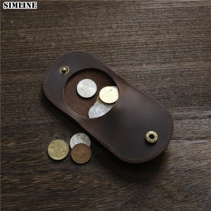simline-กระเป๋าสตางค์หนังแท้ขนาดเล็ก-กระเป๋าเงินสำหรับผู้ชายใส่เหรียญทำมือแนววินเทจกระเป๋าใส่กระเป๋า