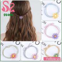 AD8T2 Scrunchies ผู้หญิงสาว ชุดคลุมศีรษะเด็กผู้หญิง อุปกรณ์ตกแต่งผม แหวนผม ผูกขน เชือกผูกผมดอกเดซี่