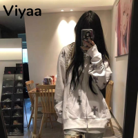 Viyaa เสื้อฮู้ด เสื้อแขนยาวอบอุ่น หลวมและสบาย สไตล์ ทันสมัย ทันสมัย ชิค WWY239007V 38Z230920