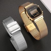 ♨ สายนาฬิกาโลหะสายรัดข้อมือสำหรับ Casio A159/A158W/A168/f91w B640 650 A500 สายนาฬิกา Milanese สร้อยข้อมือสแตนเลส