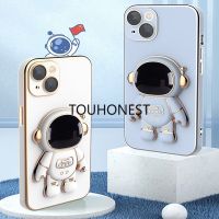 COD DSFGERTGRUER เคส Casing For Apple iPhone 11 Pro Max เคส iPhone 12 Pro Max เคส iPhone 12 Mini Soft Electroplating Cute astronaut Phone Case โทรศัพท์มือถือ แบบนิ่ม ลายนักบินอวกาศ สําหรับ