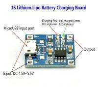 ส่งจากไทย TP4056 MicroUsb วงจรชาร์จ 18650 แบตลิเธียม 5V 1A Adapter ตัดเต็ม ร้อนมากตัด แบบใช้ง่าย