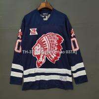 ❅☬ g40349011chao 037A เสื้อกีฬาแขนยาว ลาย Nhl Jersey Hockey Jersey Indians ทรงหลวม ขนาดใหญ่ สไตล์ฮิปฮอป แฟชั่นเรโทร สําหรับคู่รัก