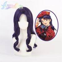 In Stock COS EVA Katsuragi Misato Wig Eva Theater Version Cosplay Nagisa Halloween Carnival Party Role Play Women Fake Hair