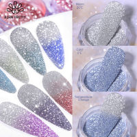 BORN PRETTY Reflective Powder เปลี่ยนอุณหภูมิ Glitter Powder Shinning Chrome Pigment Dust Manicures Nail Decoration