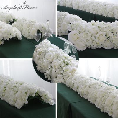 【CC】 60/55CM Artificial Row With Plastic Mesh Base Wedding Props Decoration Window Event Table Centerpieces