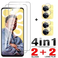 ❁◐ 4in1 Tempered Glass For Realme C55 Screen Protector Glass Camera Lens Film for Realme C35 C21 C20 C25 C31 C30 C30S C33 Glass