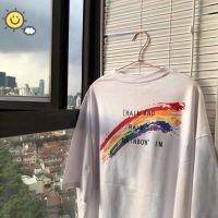 287303G หุ้น 2020 New เสื้อยืด เสื้อ oversize เสื้อสีพื้น - เสื้อยืดแฟชั่นผู้ชาย Oversized การ์ตูน การพิมพ์ แขนสั้น RP9