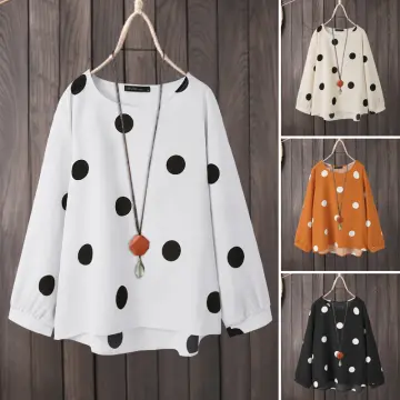 Women's Polka Dot Shirts & Tops + FREE SHIPPING, Clothing