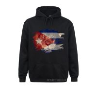 Long Sleeve Hoodies Men Sweatshirts Cuba Flag And African Lion Picture Cuban Pride Warm Custom Hoods Prevalent Size Xxs-4Xl