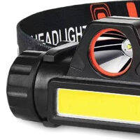 【COD】ABS Headlamp USB Charging Strong Light Long Distance Camping Headlight for Night Riding Night Fishing