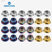 ✧ Titanium M6 x 1.0mm Pitch Bicycle Motorcycle Sprocket Flange Nut pack of 6