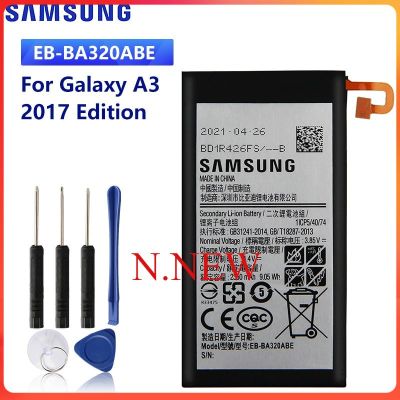 SAMSUNGแบตเตอรี่ทดแทนEB-BA320ABEสำหรับSamsung GALAXY 2017 Edition A3 A320 แท้แบตเตอรี่ 2350MAh