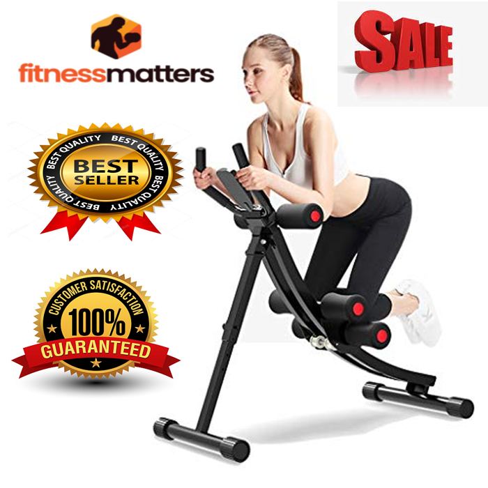 Core&Abdominal Trainers Abdominal Workout Machine, Height Adjustable ...