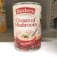 Baxters Cream of Mushroom Soup แบ็กซ์เตอร์ ครีม ออฟ มัชรูม ซุป (ซุปครีมเห็ด) 400 กรัม