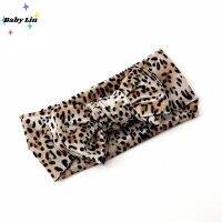 【YF】 Leopard Baby Large Velvet Bow Headbands Super Soft and Elastic HeadWrap for Toddler Girl Photography Prop Hair Accessories