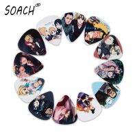 【lz】∈✙  SOACH-Japonês Anime Guitar Pick Acessórios para Guitarra Impressão de Qualidade 3 Tipos de Espessura Casal Pictures Novo 10pcs