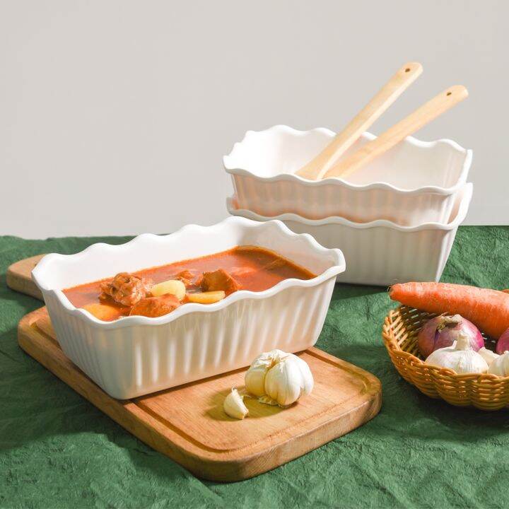 Melawares Ivory 3pc 10 inch Rectangular Server Set Lazada PH