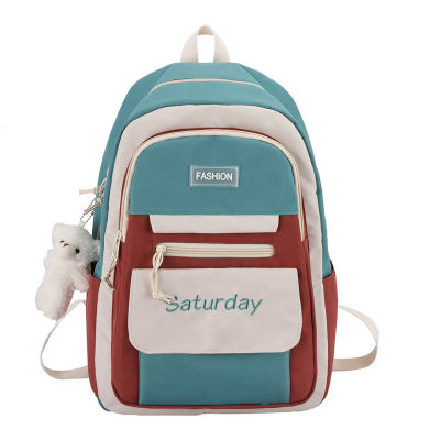 Womens Backpack New Casual Street Trendy Campus Student Schoolbag Outdoor Travel Computer Backpack 2023