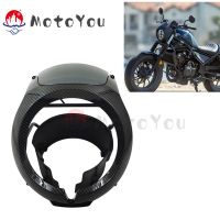 โครงสร้างนอกกระจกหน้ารถไฟหน้าสำหรับ Honda CMX500 CMX300 Rebel CMX 500 300 Rebel500 2020-2021 Cowl Accessories หน้ากากปิดหน้า