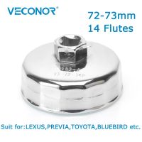 Deal Of The Day Veconor 1/2 "Square Dr. Steel 72Mm-73แผ่นกรอง Mm ฝาประแจเครื่องใช้ในครัวเรือน Remover 14 Flutes สำหรับ LEXUS PREVIA CROWN