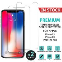 2X กระจกนิรภัยกันรอยหน้าจอ 11 Pro Max X XS Max XR H 9 H