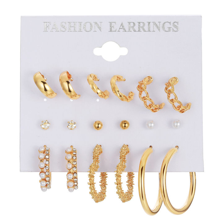 Gold hook sale earrings with beads