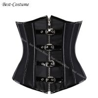 hot！【DT】 Gothic Boned Corset Burlesque Steampunk Clothing Costume Bustiers Shapewear