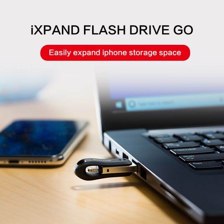 sandisk-usb3-0-lightning-128gb-256gb-otg-ixpand-flash-drive-connector-mfi-pendrive-โลหะสำหรับ-iphone-x-8-7-6-ipad-sd-ix60n